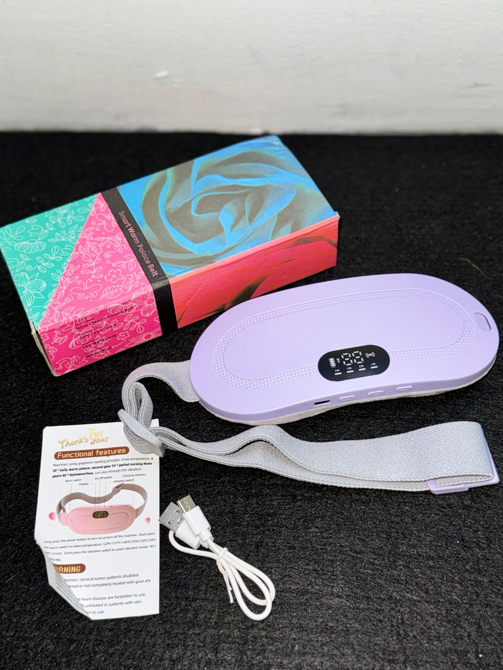 CINTURON TERMICO PARA ALIVIO MENSTRUAL